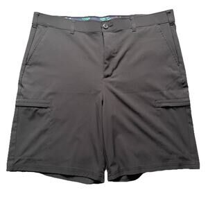 Birdie Bound Chino Golf Shorts Size 38 Black Performance Casual NWOT